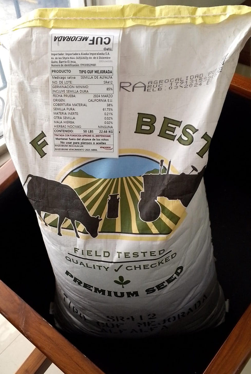 Semilla de Alfalfa Pradera 50 Lb. (22.68 kg)