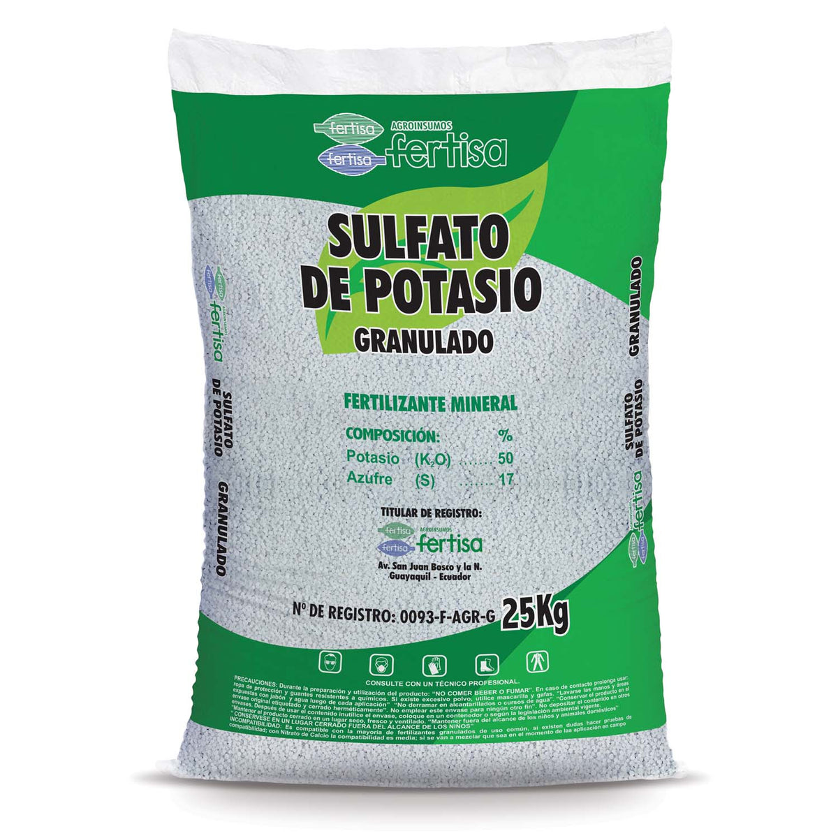 Progando · Proxardín: SULFATO HIERRO GRANULADO 25 KG