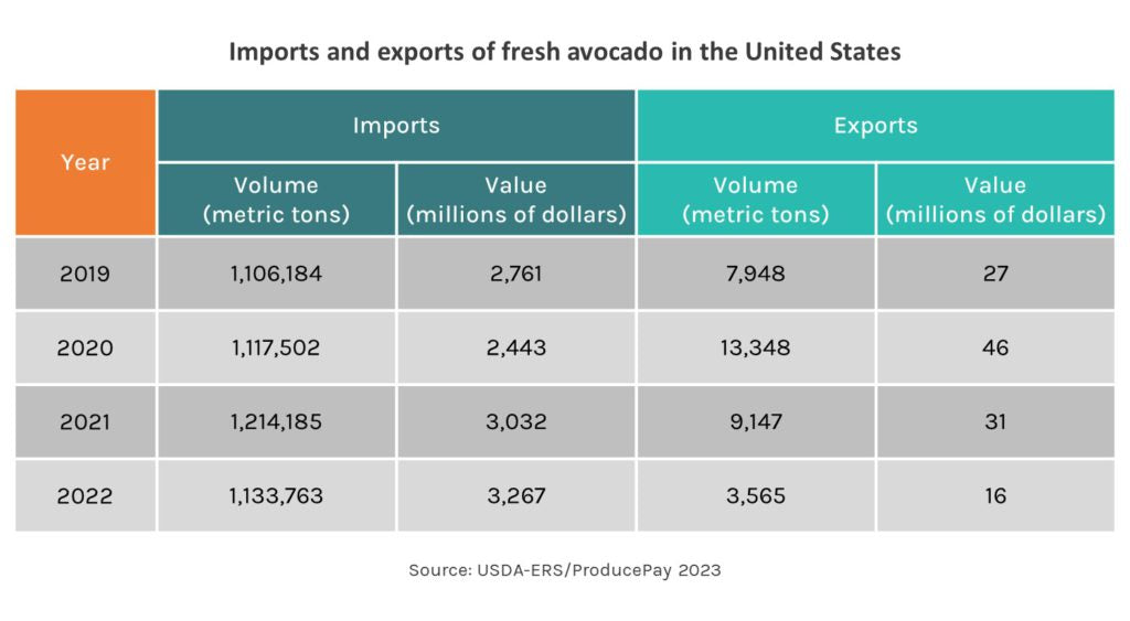 Current Situation of the Fresh Avocado Market in the US